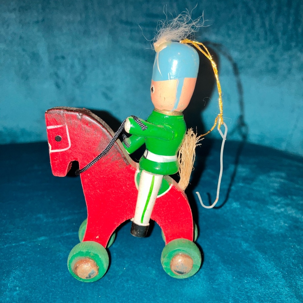 Wooden Toy Soldier Christmas Ornament